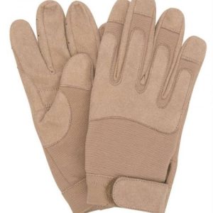 Guanti militari pelle/elastan coyote