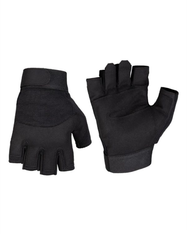 Guanti estivi per moto senza dita MIL-TEC  di colore nero
