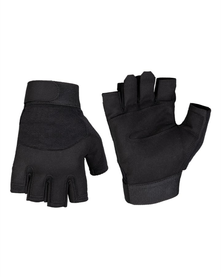 Guanti estivi per moto senza dita MIL-TEC  di colore nero