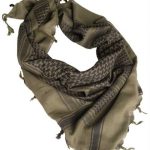 Sciarpa a rete in cotone  coyote, 190 x 90cm