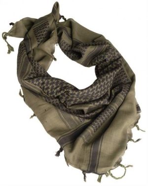Sciarpa kefiah shemag militare MIL TEC di colore verde/nero