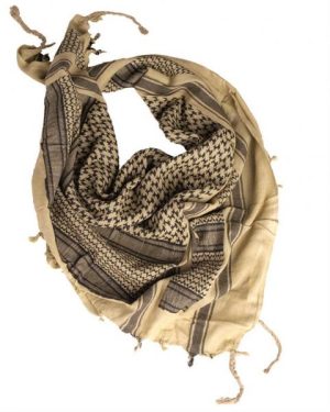 Sciarpa kefiah shemag militare MIL TEC di colore sabbia/nero