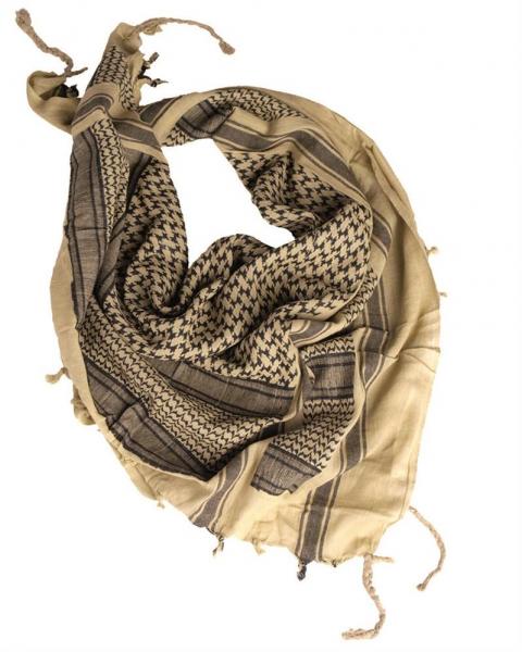 Sciarpa kefiah shemag militare MIL TEC di colore sabbia/nero