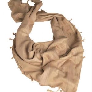 Sciarpa a rete in cotone  coyote, 190 x 90cm