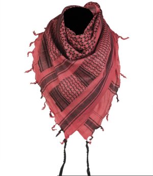 Sciarpa kefiah shemag militare MIL TEC di colore rosso/nero