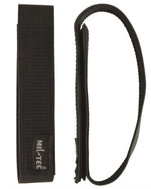 Elastici per caviglia pantaloni con velcro neri (paio)