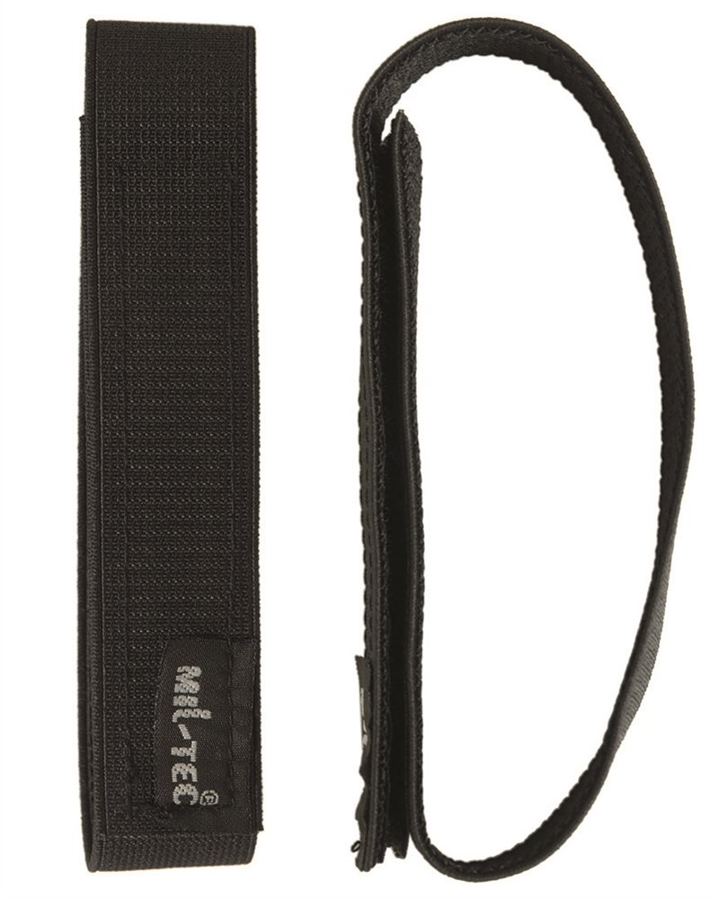 Elastici per caviglia pantaloni con velcro neri (paio)
