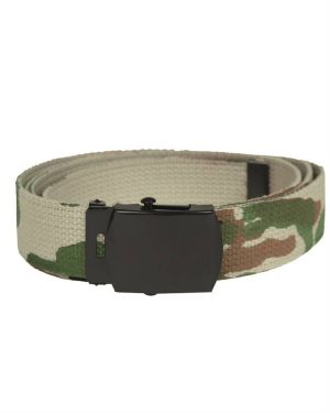 Cintura MIL-TEC 30 mm mimetica woodland con fibbia in metallo