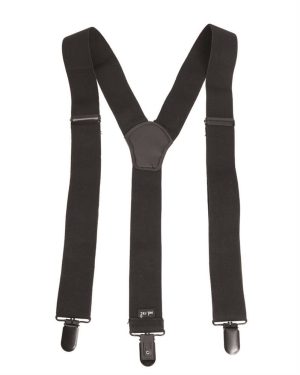 Bretelle elastiche per pantaloni MIL-TEC di colore nero