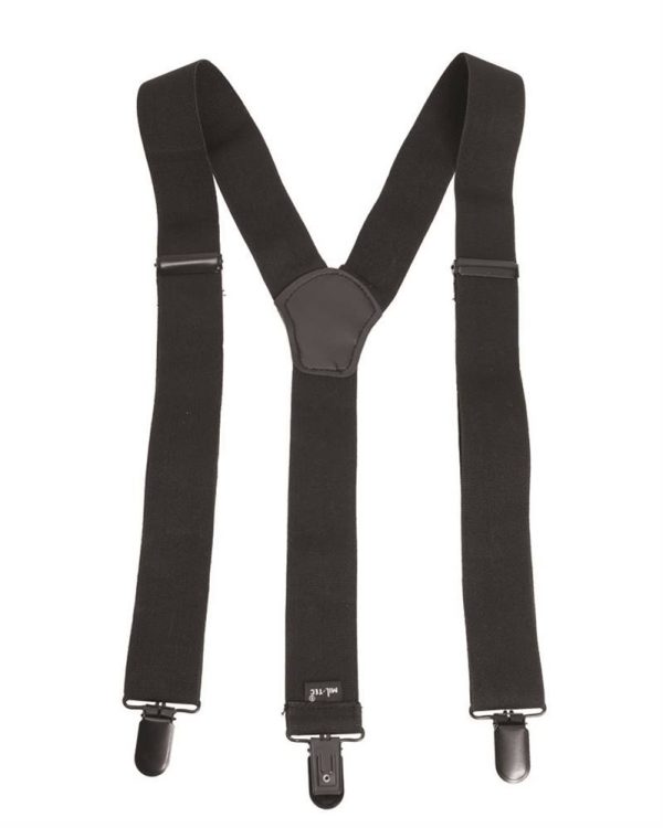 Bretelle elastiche per pantaloni MIL-TEC di colore nero
