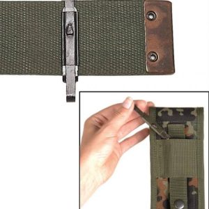 Bretelle elastiche per pantaloni MIL-TEC di colore verde