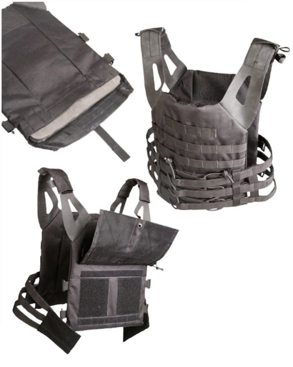 Gilet Portapiastra Mil-tec Gen.II Nero