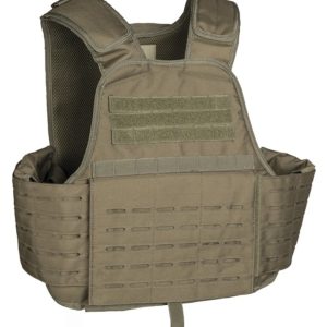 Gilet tattico MIL-TEC con portapiastre di colore coyote tan