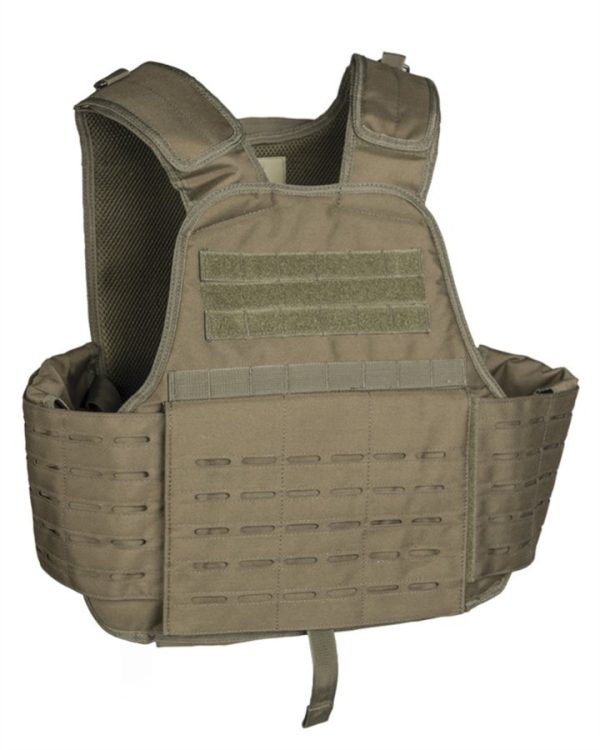 Gilet tattico MIL-TEC con portapiastre di colore verde