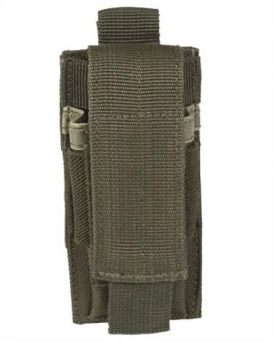 Portacaricatore da pistola singolo MIL-TEC di colore verde