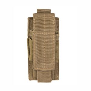 Portacaricatore da pistola singolo MIL-TEC di colore coyote tan