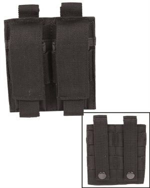 Portacaricatore da pistola doppio MIL-TEC di colore nero