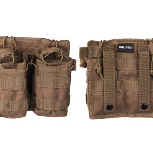 Portacaricatore rapido doppio a 4 posti dark coyote