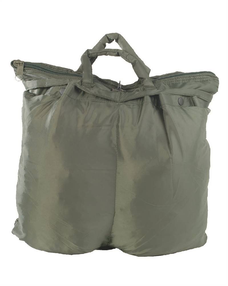 Mini borsa portacasco verde con tracolla