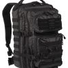 Zaino Militare Tactical Black MIL-TEC da 50 litri di colore nero