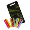 Confezione da 10 mini lightstick assortiti, 6 x 50 mm