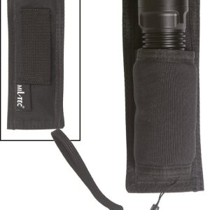 Portatorcia cilindrico in cordura MFH di colore nero