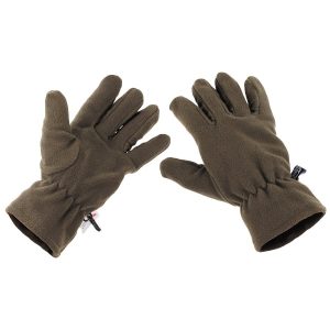 Guanti in pile verdi MFH con isolamento 3M™ Thinsulate™