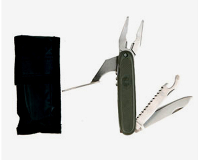 Coltellino Bundeswehr multiuso con pinza