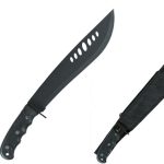 Machete "Kongo" nero con fodero in nylon
