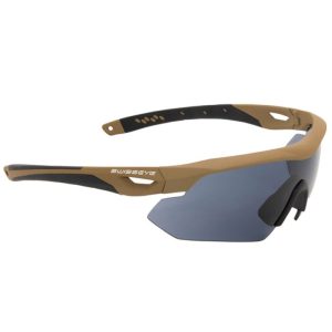 Occhiali balistici tattici SWISS EYE® Nighthawk di colore tan