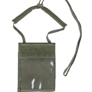 Portadocumenti con frontale trasparente verde