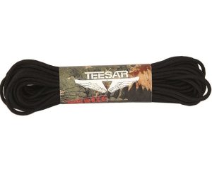 Funicella paracord Teesar made in USA 16 mt di colore nero