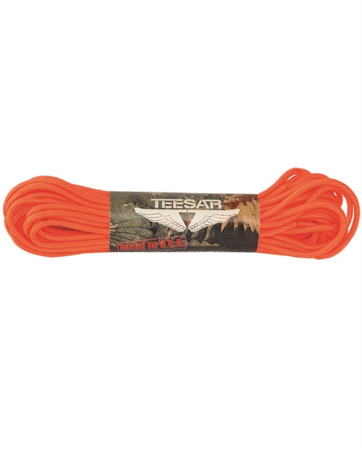 Funicella paracord Teesar made in USA 16 mt di colore arancio