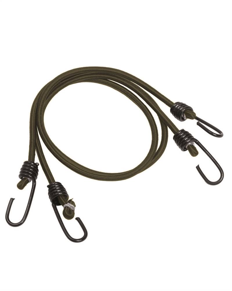 Corde elastiche (ragno) in Latex verde (coppia)
