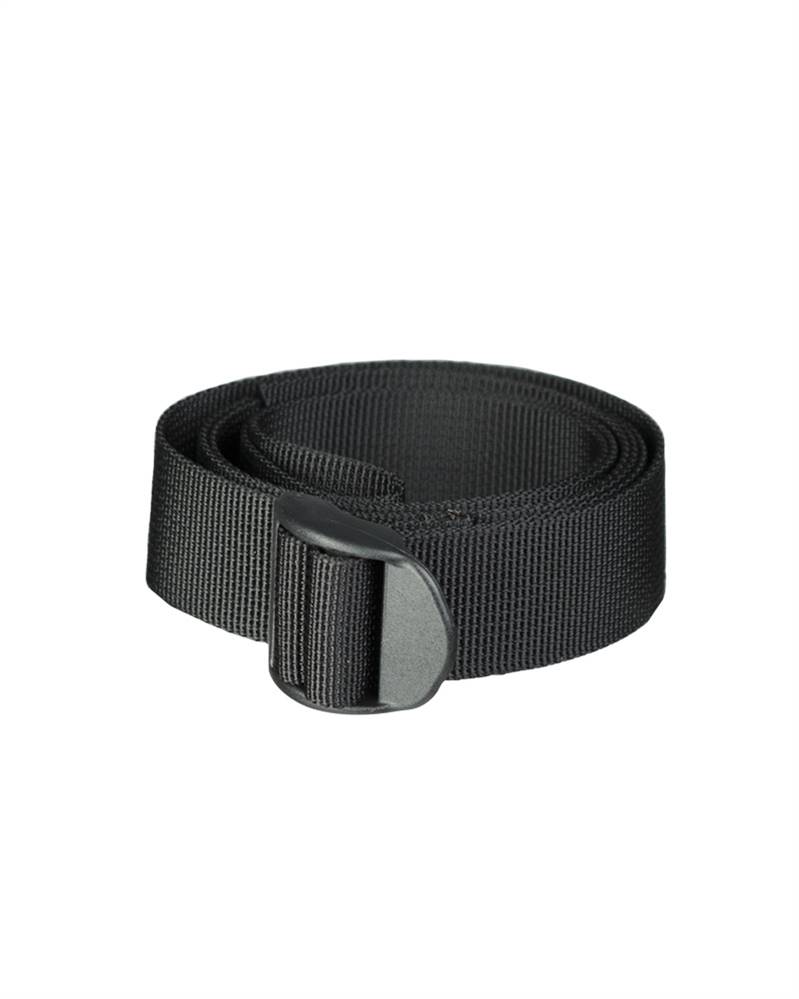 Cinghia da fissaggio nera  cm 120 con fibbia