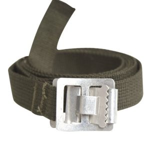 Cinghia da fissaggio verde cm 130 con fibbia metallica