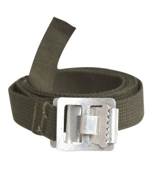 Cinghia da fissaggio verde cm 130 con fibbia metallica