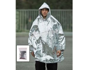 Poncho d'emergenza in alluminio
