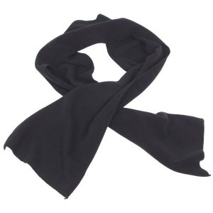 Sciarpa in pile 160 x 25 cm nera