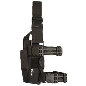 Portatorcia cilindrico in cordura MFH di colore nero