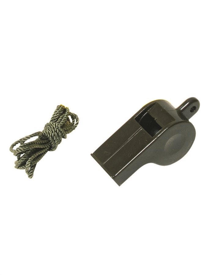 Fischietto militare MIL-TEC in plastica di colore verde
