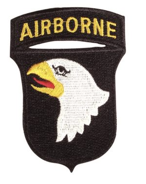 Patch americana "101 DIV AIRBORNE" in tessuto