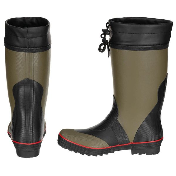 Stivali in gomma Fox Outdoor di colore verde e nero