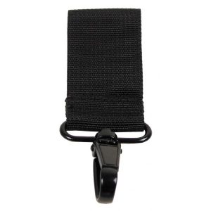 Portachiavi da cintura con gancio in metallo nero