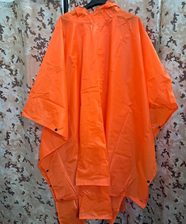 Poncho emergenza antistrappo arancio fluo