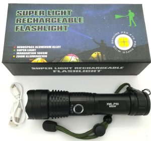 Torcia Super Light a led ad alta luminosità 3 watt con zoom