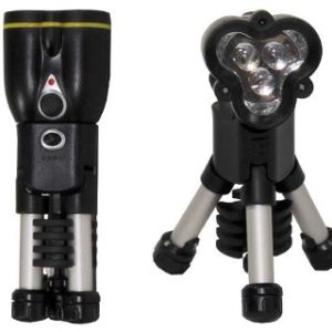 Mini torcia a dinamo e solare a 3 led