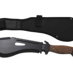 Machete "Kongo" nero con fodero in nylon