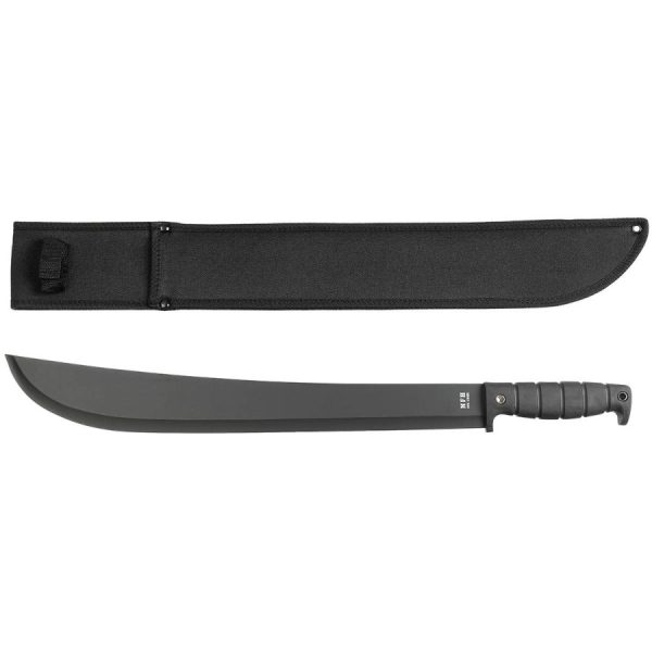 Machete "Kongo" nero con fodero in nylon