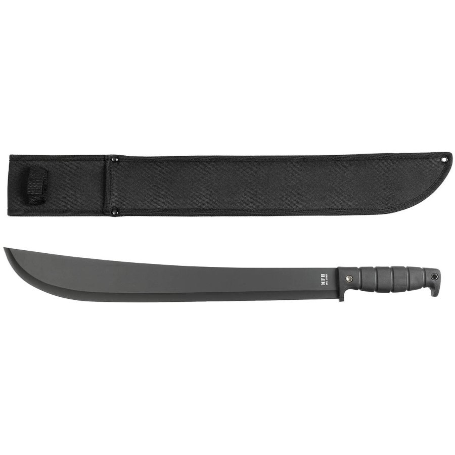 Machete "Kongo" nero con fodero in nylon